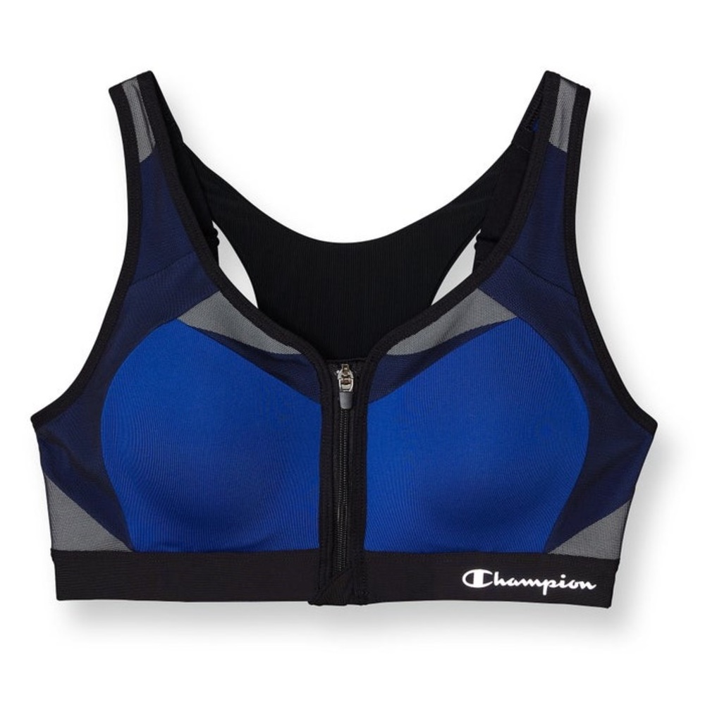 Champion Motion Control Zip Front Sports Bra